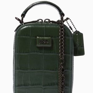 Alie Camera Bag in Crocodile-embossed Leather